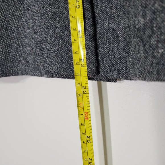 Votre Nom Vintage Charcoal Wool Blend Preppy Gray Floral Embroidery Classy Sz 2 - Picture 10 of 12